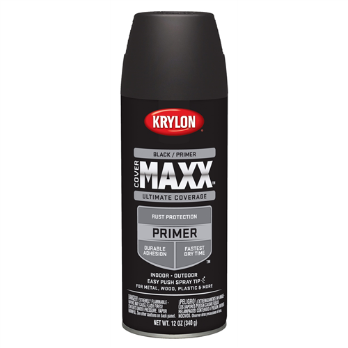 Krylon 9182 Krylon Covermaxx Primer; Black Primer; 12 oz. Aerosol