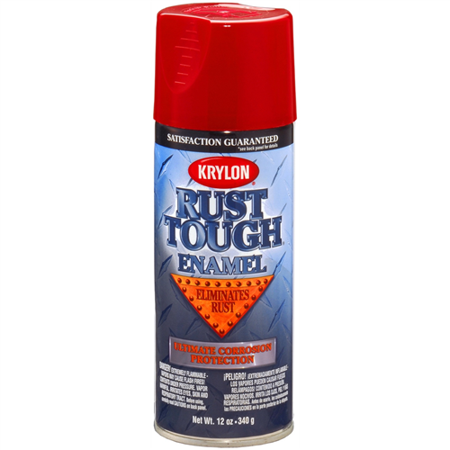 Krylon Rta9230 Krylon Rust Tough Enamel Paint, Cherry Red, 12 Oz Can ...