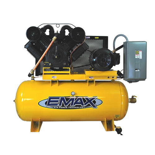 Emax Compressor Ep25h120v3 Compressor 25 Hp 2 Stg 3 Phase Horz 120 Gal Shop Emax Compressor Online