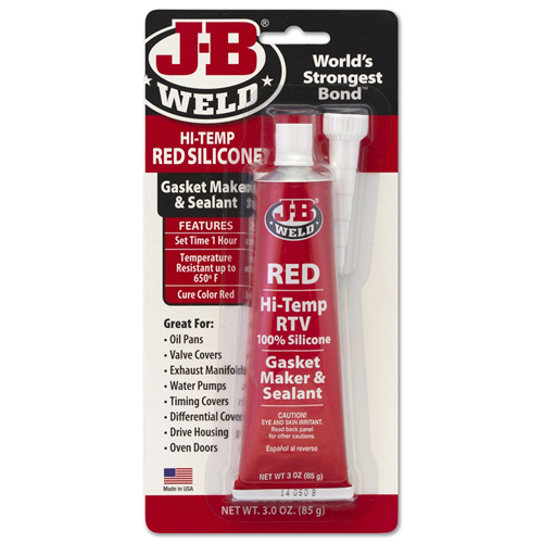 J-B Weld Sealant Silicone Red RTV 3oz 31314