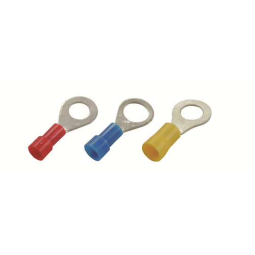 BAS14434B - Blue Vinyl Ring Connector #10 Stud 500 Count