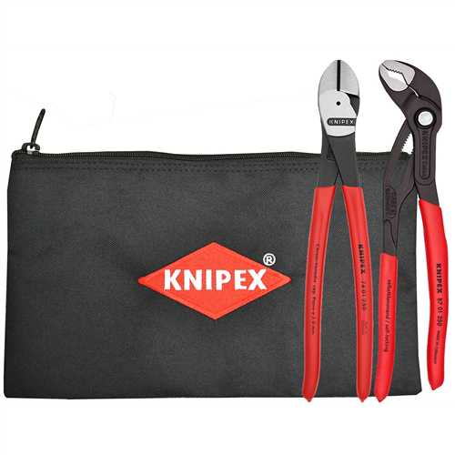 KNIPEX 10 in. Diagonal Cutter Set (2-Piece) 9K 00 80 129 US - The